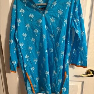 Kikisol Women's Tropical Blue Tunic